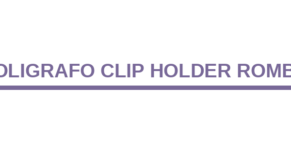 Boligrafo Clip Holder Rombo
