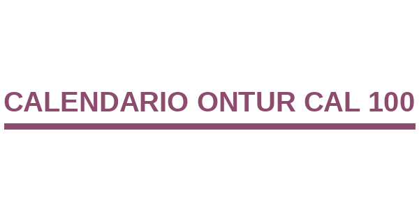 Calendario Ontur CAL 100