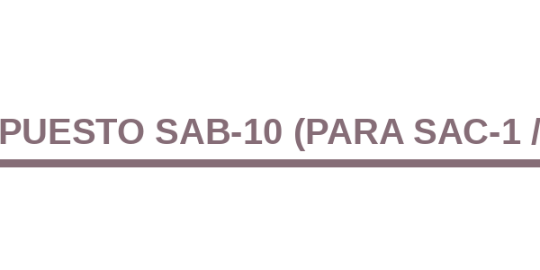 Cuchilla de Repuesto SAB-10 (SAC-1)