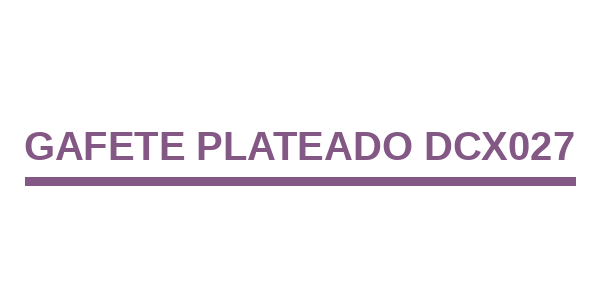 Gafete Plateado DCX027