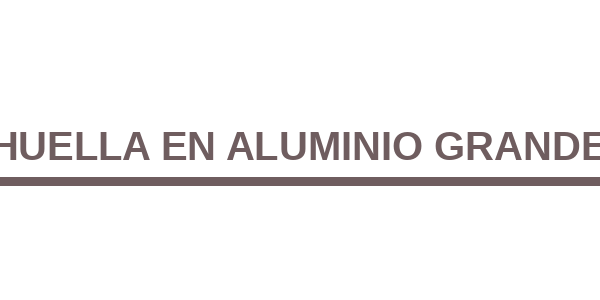 Huella en Aluminio Grande