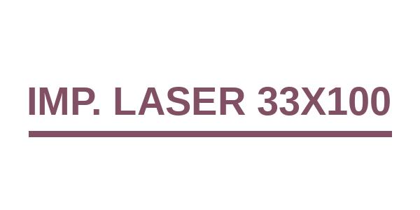 IMP. LASER 33X100