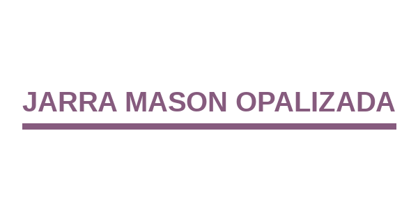 Jarra Mason Opalizada