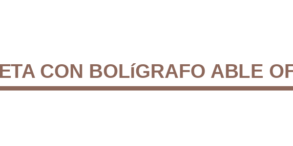 Libreta Con Bolígrafo Able OF0513