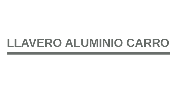 Llavero Aluminio Carro