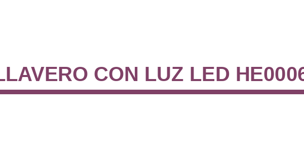 Llavero con Luz Led HE0006
