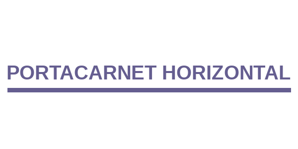 Portacarnet Horizontal