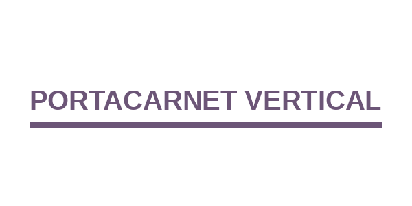 Portacarnet Vertical