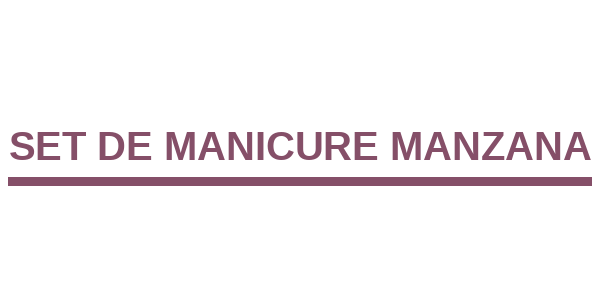 SET MANICURE MANZANA