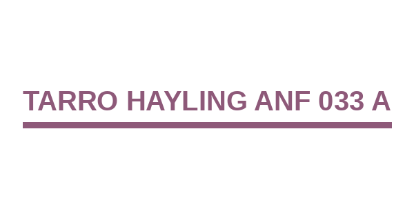 Tarro Hayling ANF 033 A