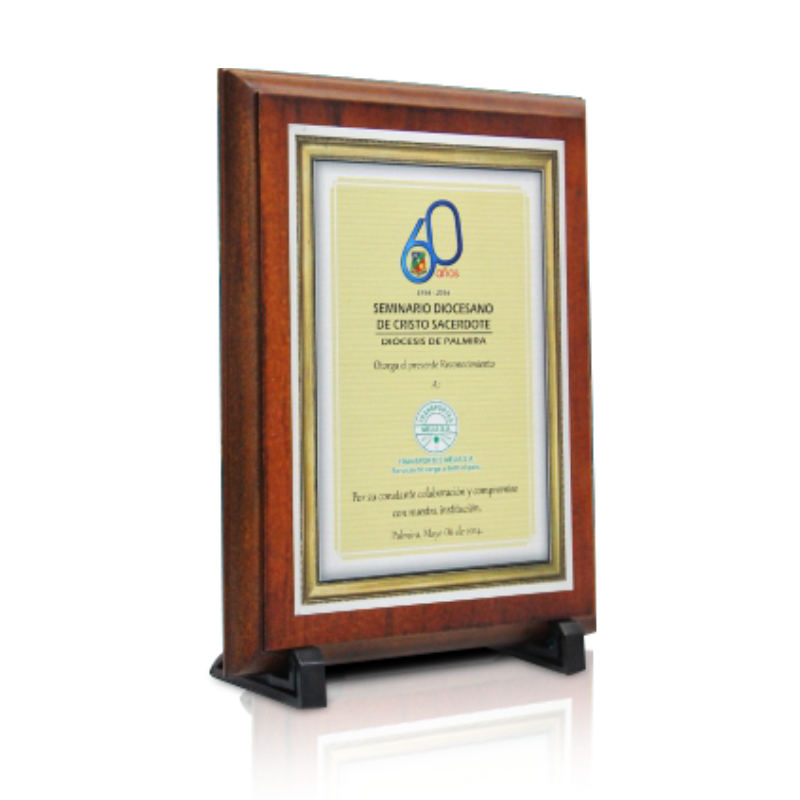 Placa Pequeña 20X15 cm